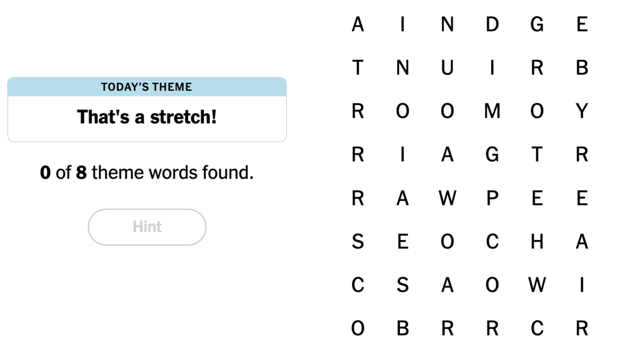 NYT Strands Board pour le 30 juillet 2024: C'est un tronçon!