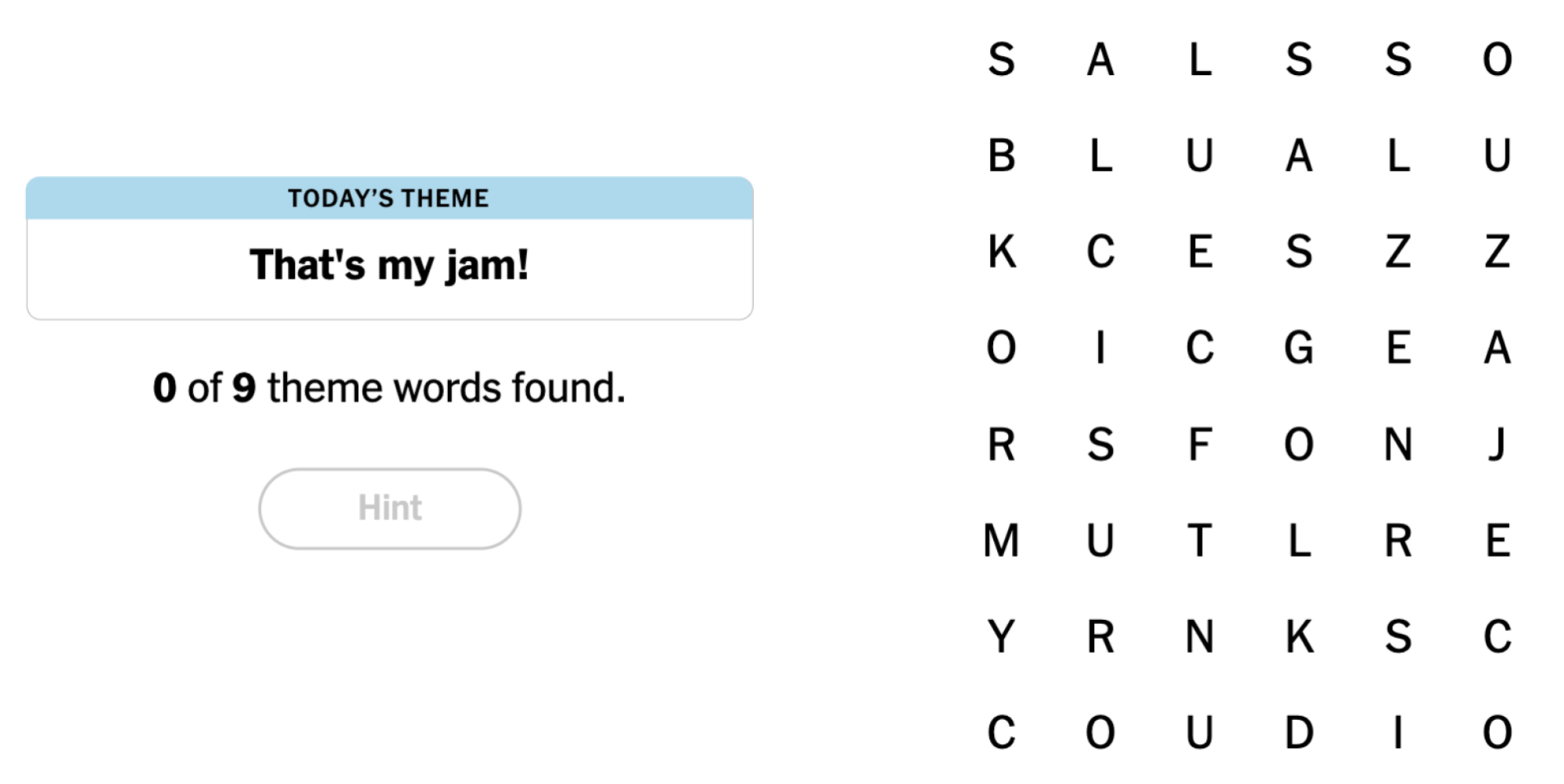 NYT Strands Board pour le 28 juin 2024: C'est ma confiture!