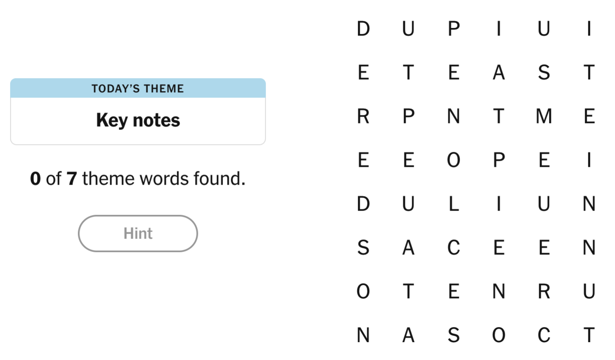 NYT Strands Board pour le 16 juin 2025: Notes clés.