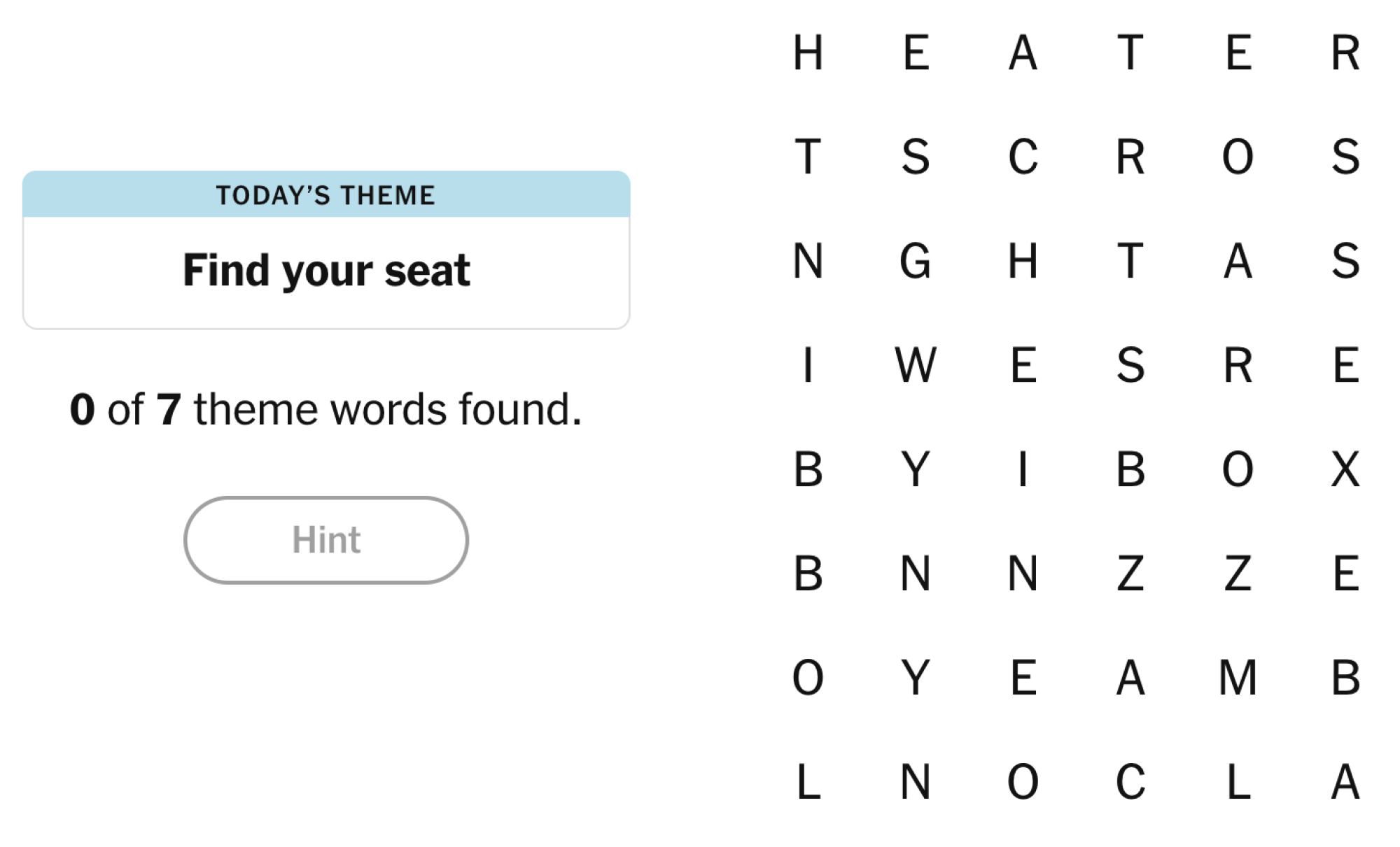 NYT Strands Board pour le 17 juillet 2025: Trouvez votre siège.