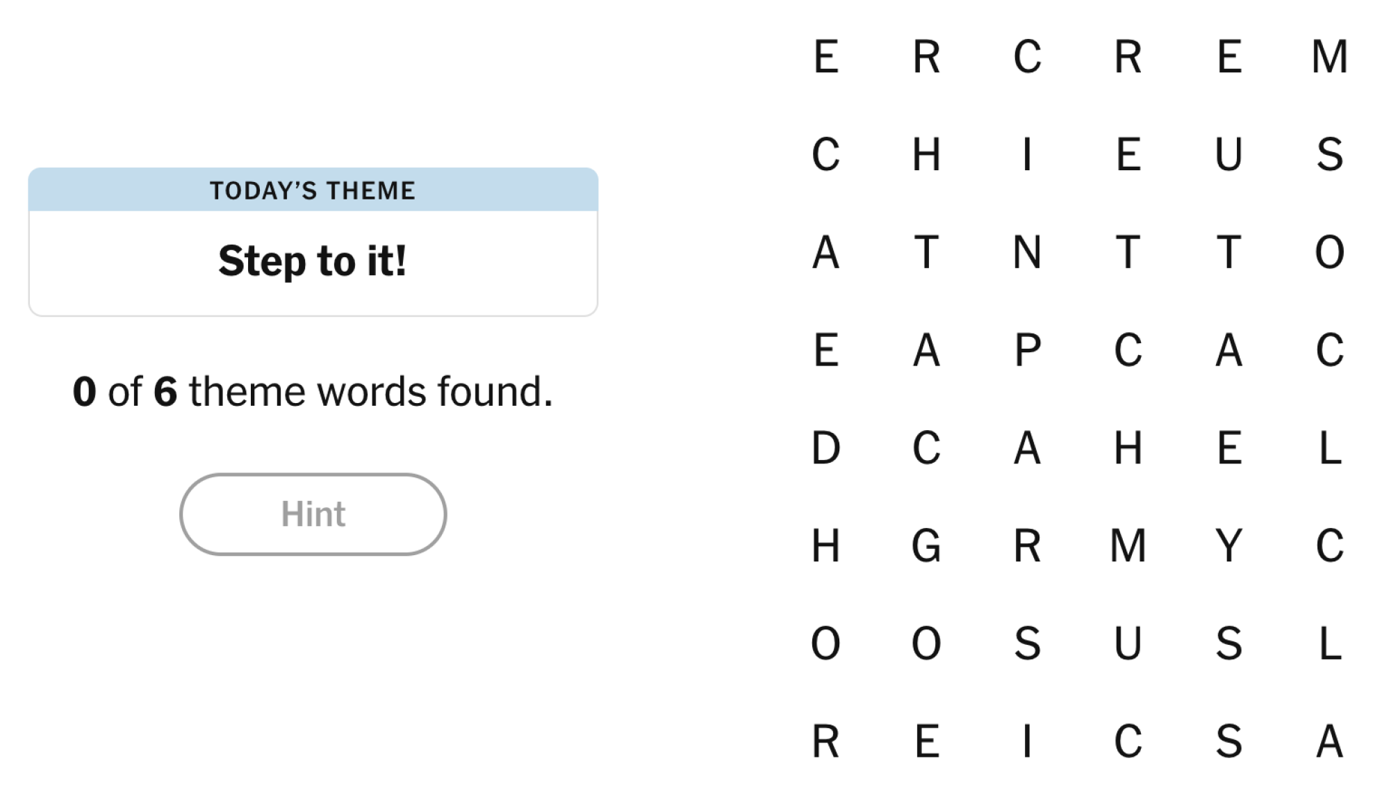 NYT Strands Board pour le 25 juillet 2025: Étape.