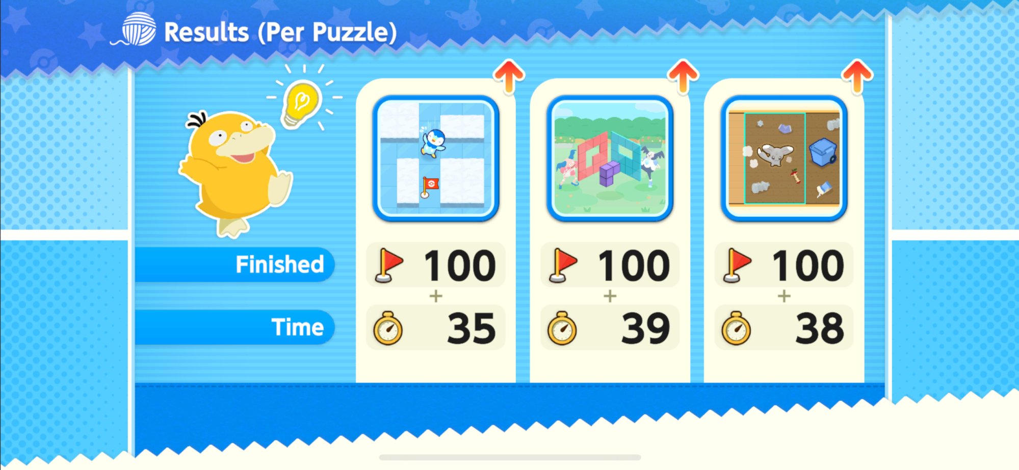 Pokémon Friends Puzzle Scores