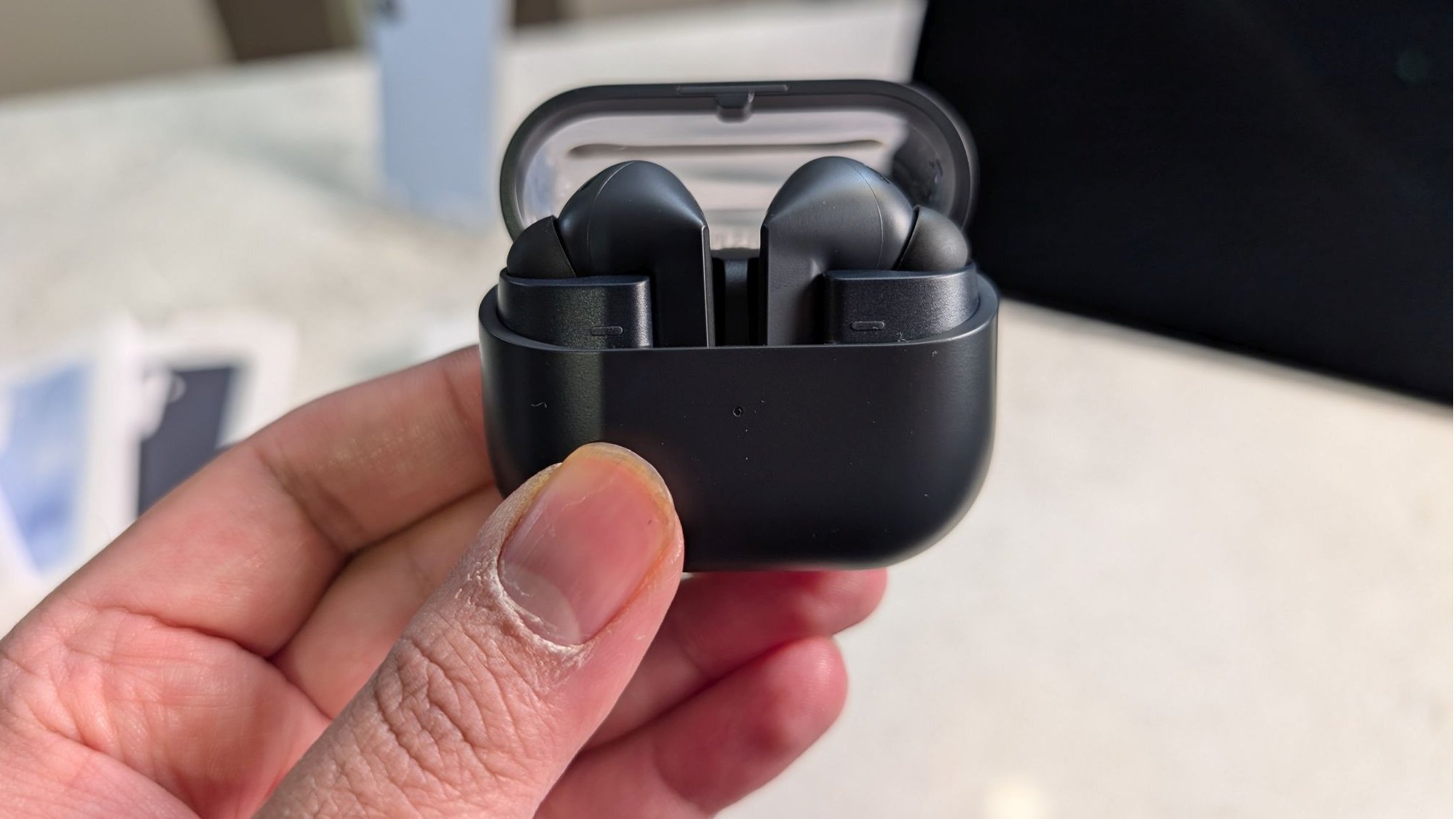 Le nouveau Samsung Galaxy Buds 3 Fe.