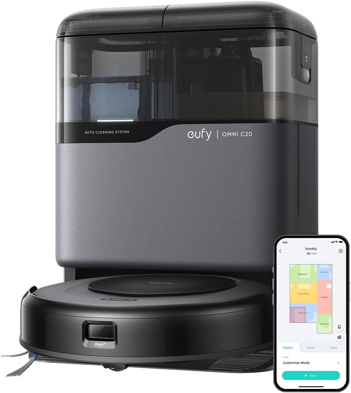Vide du robot Eufy + MOP OMNI C20