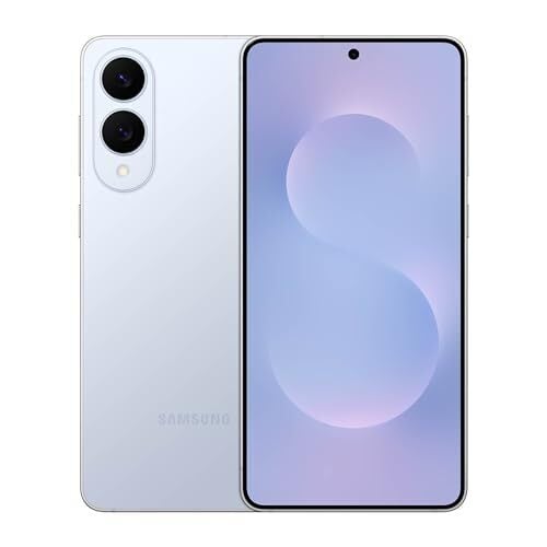 Samsung Galaxy S25 Edge Phone, 256 Go Smartphone AI, Android déverrouillé, vidéo nocturne, processeur rapide, affichage de la proscaler, longue durée de vie de la batterie, 2025, garantie du fabricant de 1 an, titanium iCyBlue