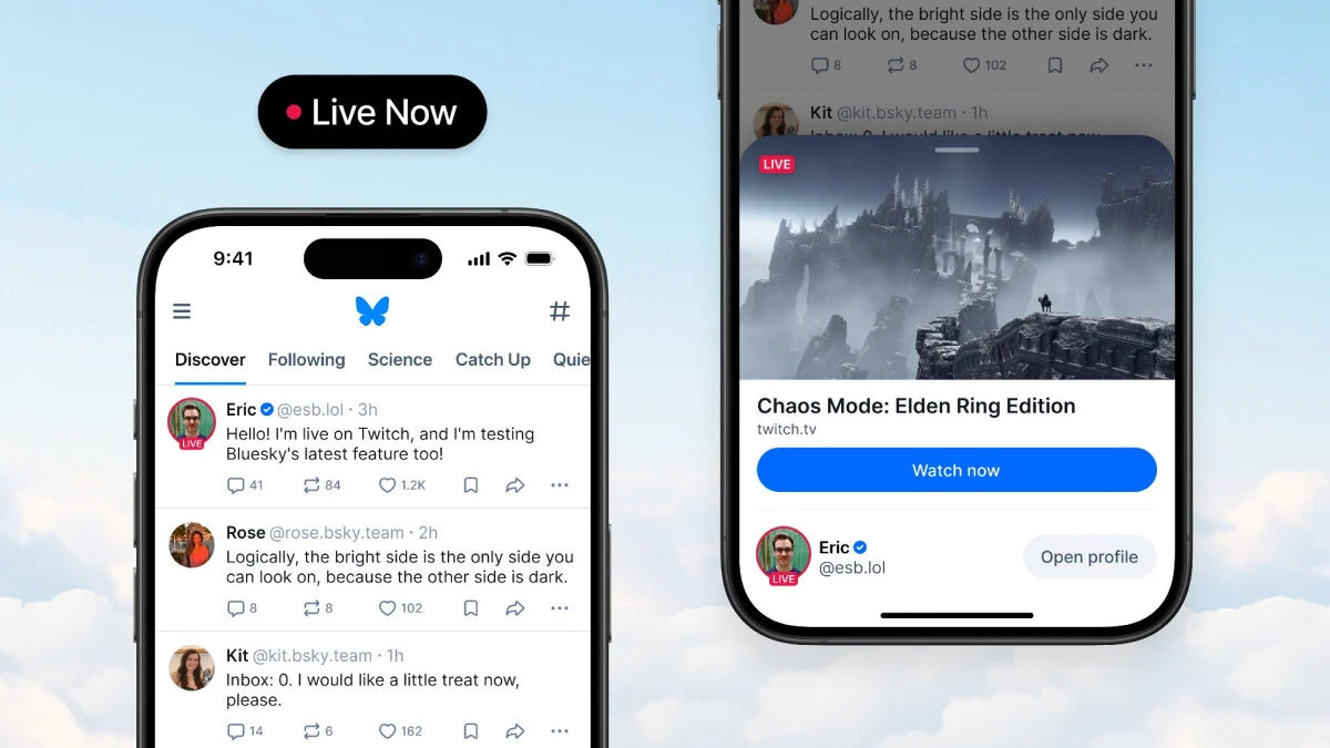 Tout le monde peut désormais utiliser le statut « Live » sur Bluesky, et je ne pourrais pas être plus heureux