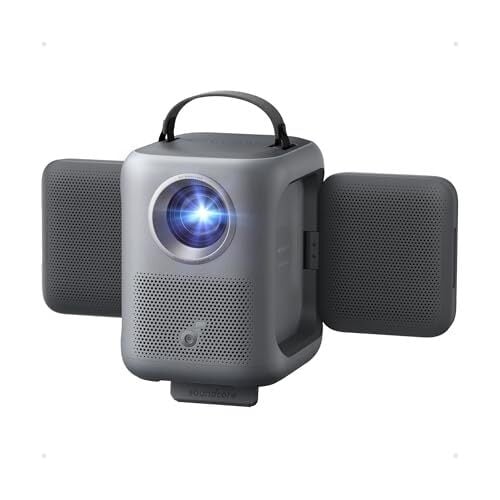 Anker Nebula P1i Projecteur portable avec WiFi et Bluetooth par Soundcore, design rabattable, 1080P FHD, 380 ANSI Lumens, mise au point automatique/Keystone, objectif entièrement en verre, haut-parleur intégré