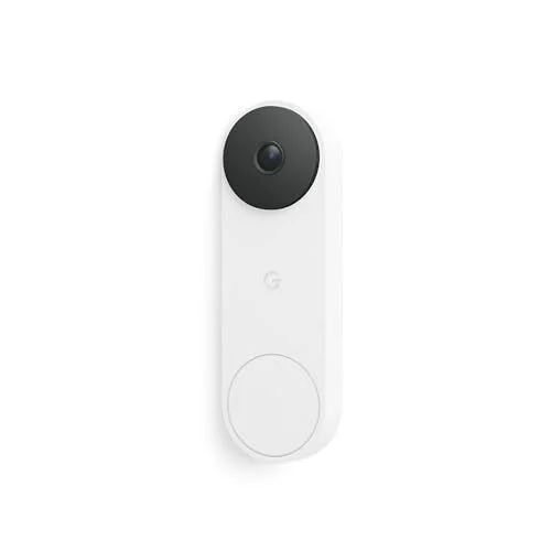 Sonnette filaire Google Nest Doorbell 2K de 3e génération (neige)