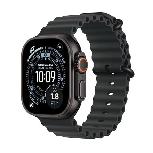 Apple Watch Ultra 3 (GPS, cellulaire, 49 mm, bracelet Black Ocean)