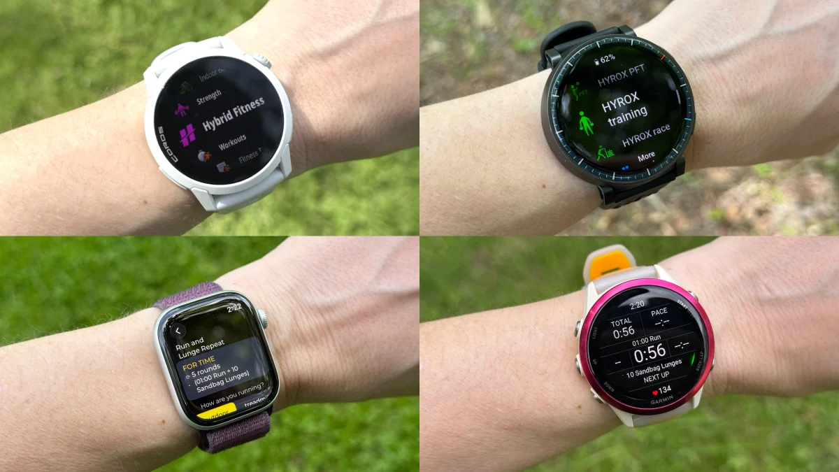 J'ai essayé ces quatre montres de fitness pour voir laquelle était la meilleure pour l'entraînement Hyrox