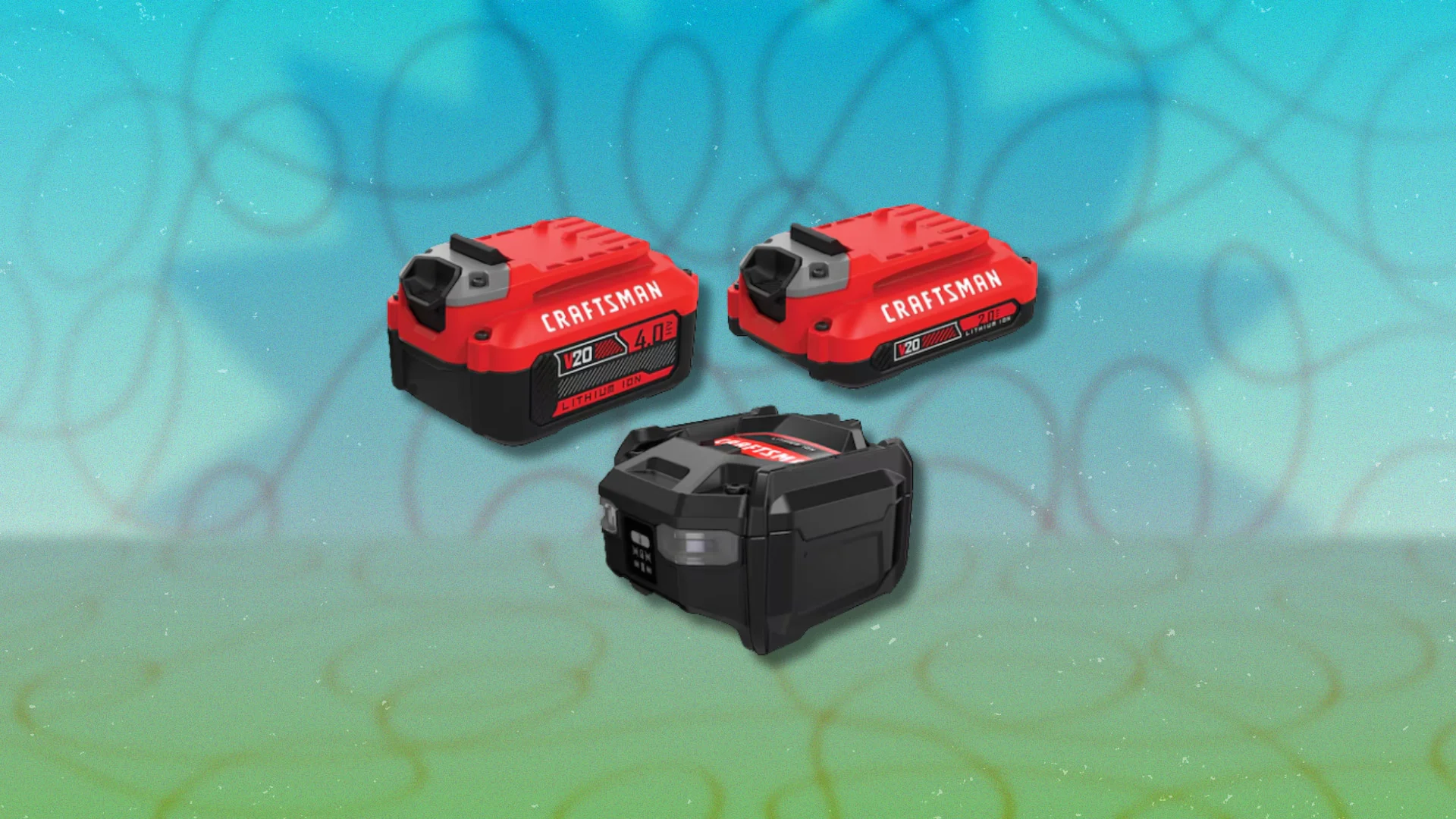 Kit batterie et chargeur Craftsman V20 (paquet de 2)