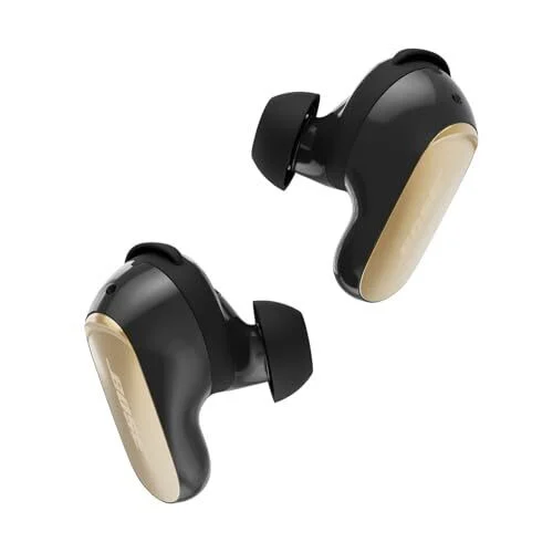 Bose New QuietComfort Ultra Earbuds (2e génération) – Écouteurs sans fil à réduction de bruit avec micro, audio immersif, chargement USB-C, jusqu'à 6 heures de batterie, indice IPX4, Desert Gold – Couleur édition limitée