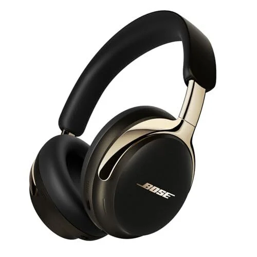 Bose Nouveau casque Bluetooth QuietComfort Ultra (2e génération), casque sans fil avec audio spatial, suppression du bruit sur l'oreille avec micro, jusqu'à 30 heures d'autonomie, Desert Gold - Couleur édition limitée