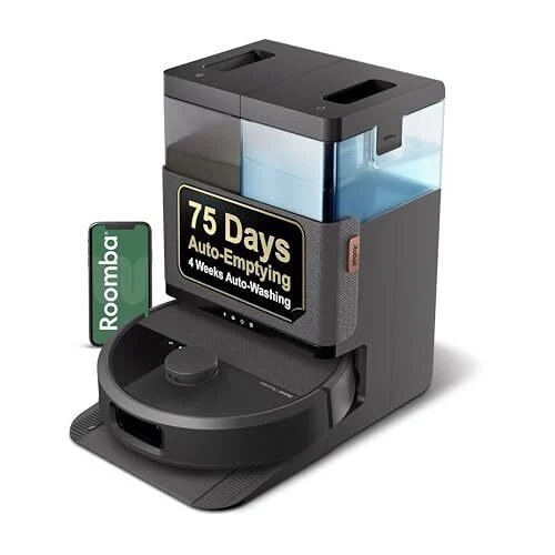 iRobot Roomba Plus 505X Combo Robot Aspirateur & Vadrouille + Station de Lavage Automatique